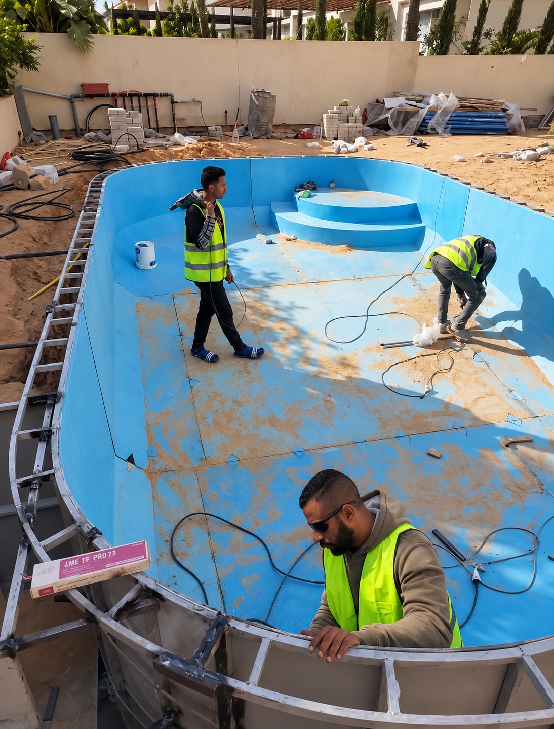 Turquoise team during real pool execution