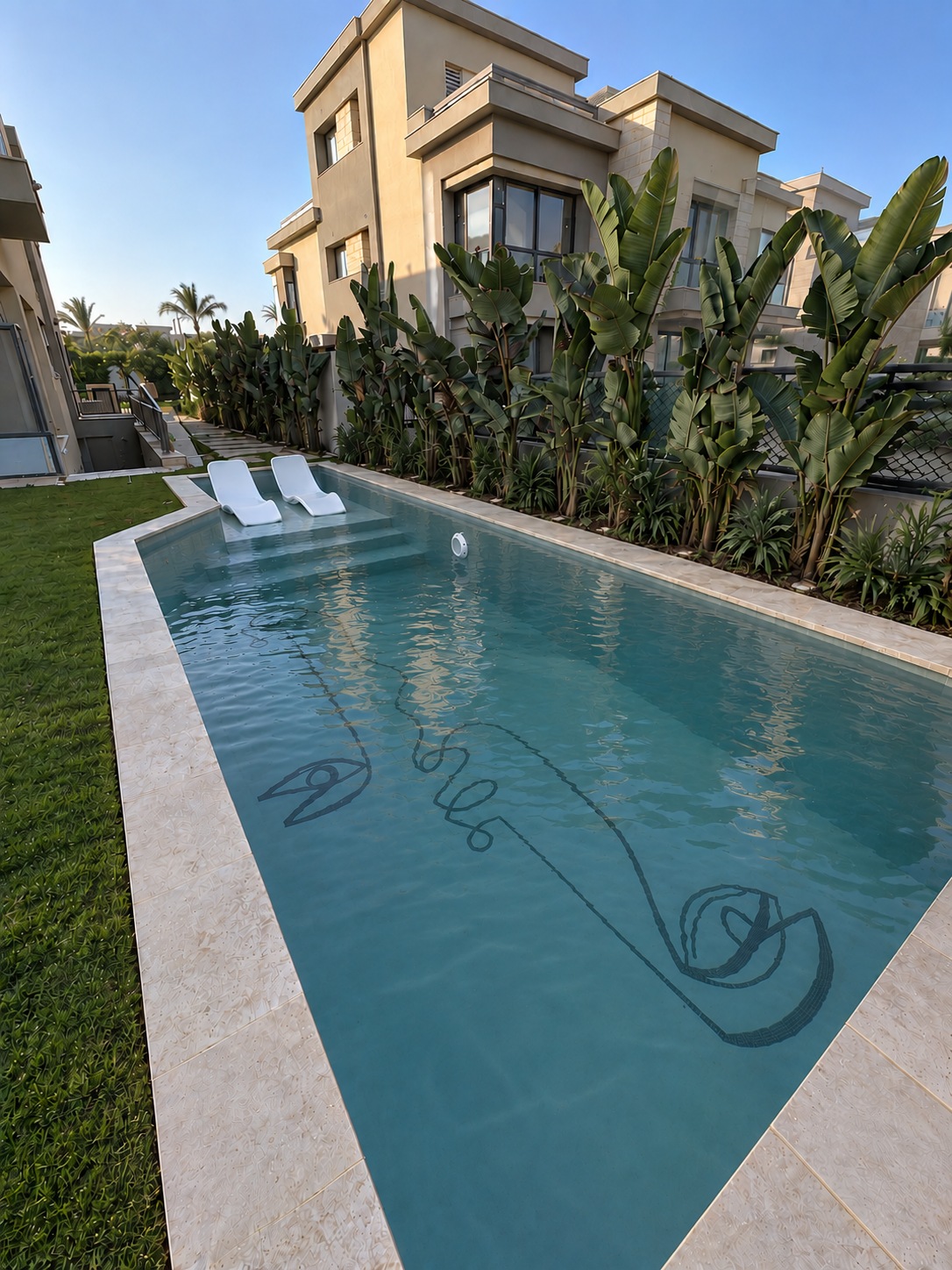 Turquoise swimming pool project 08